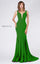 Formal Dresses Fitted Long Formal Mermaid Evening Dress Green
