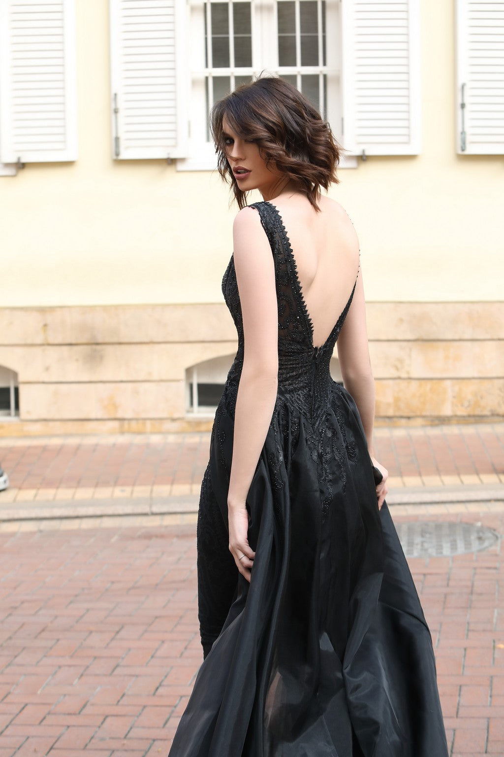Modessa Couture M19034 Long Fitted Formal Jumpsuit