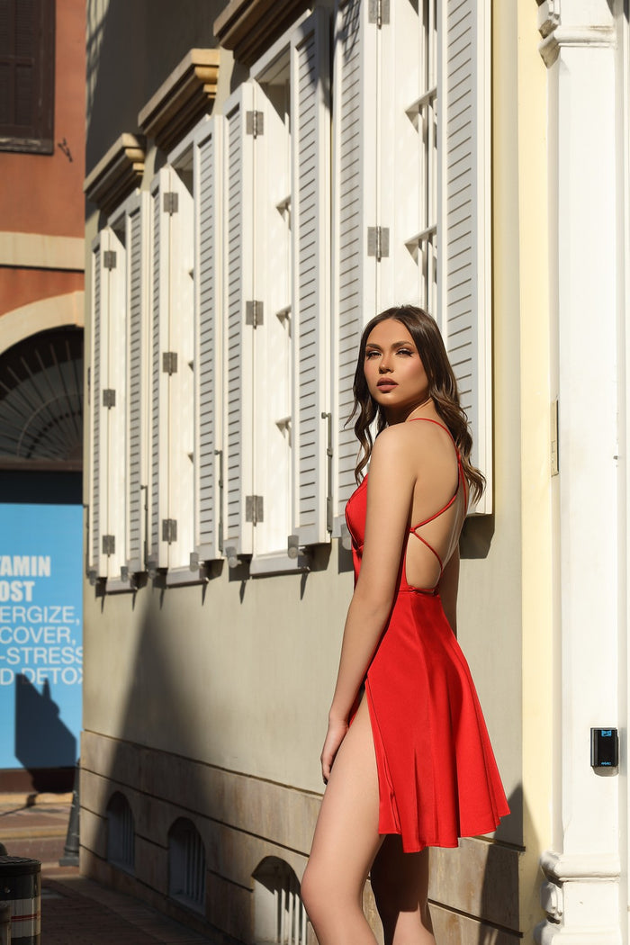 Cocktail Dresses Homecoming Short Cocktail A Line Dress Red