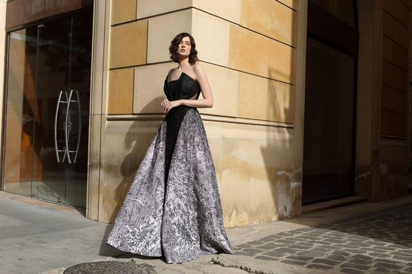 Modessa Couture M19079 A Line Long Formal Prom Evening Dress
