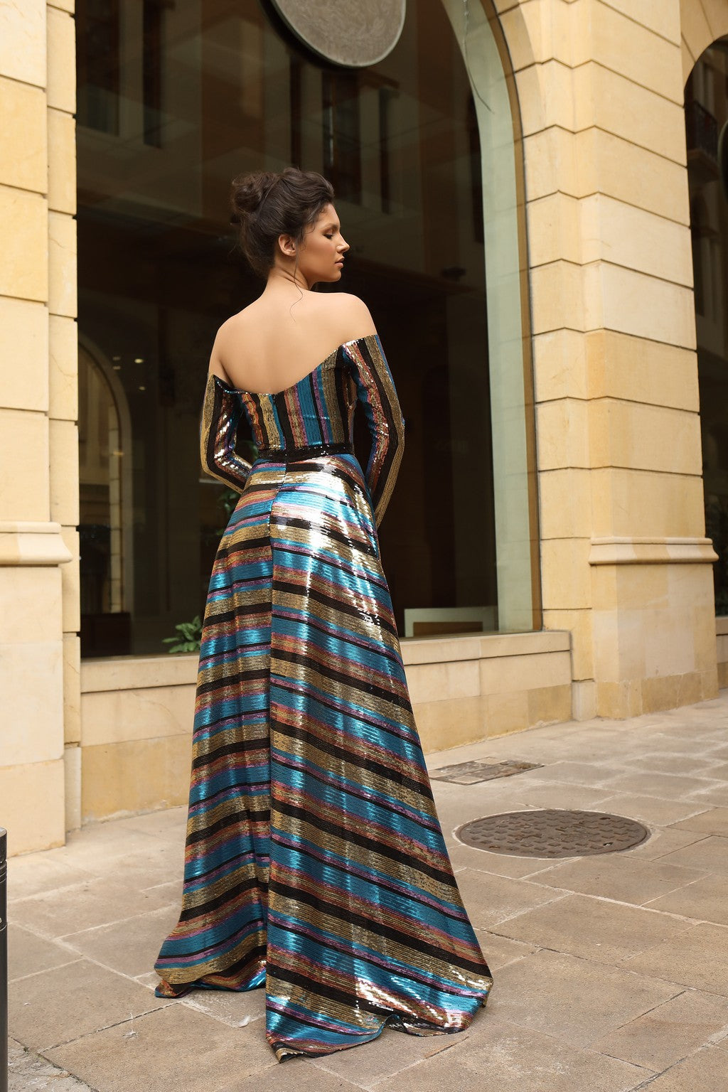 Modessa Couture M19111 Long Chic Formal Slit Evening Dress