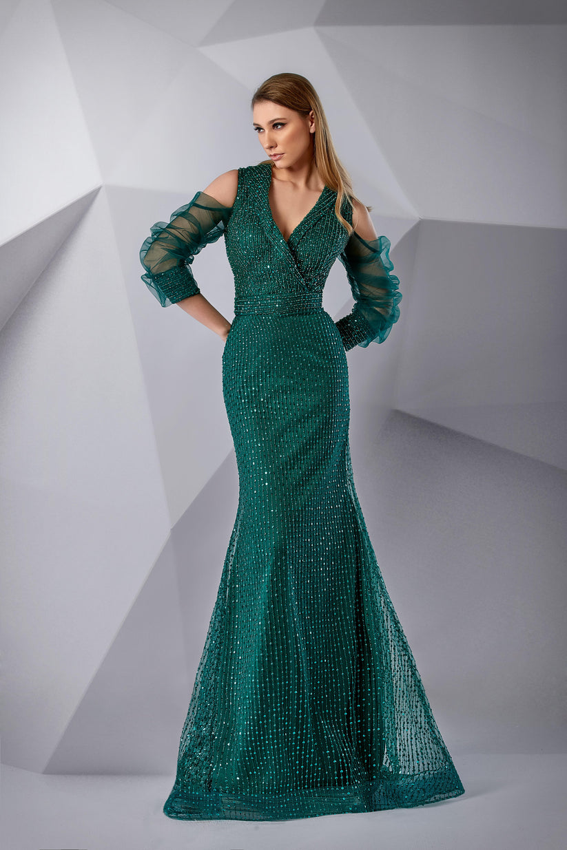 Modessa Couture M20221 Fitted Long Formal Evening Mermaid Dress
