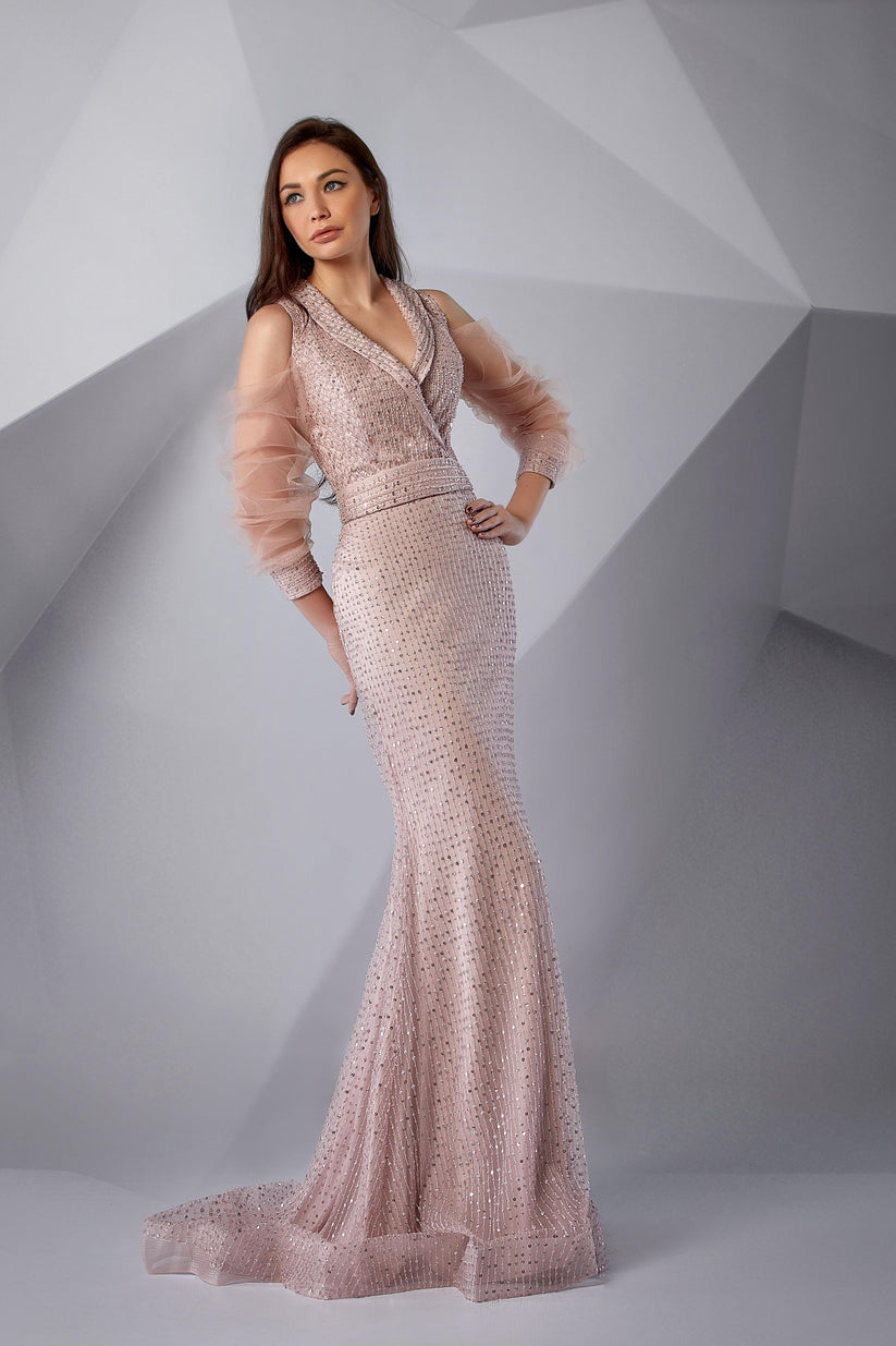 Modessa Couture M20221 Fitted Long Formal Evening Mermaid Dress