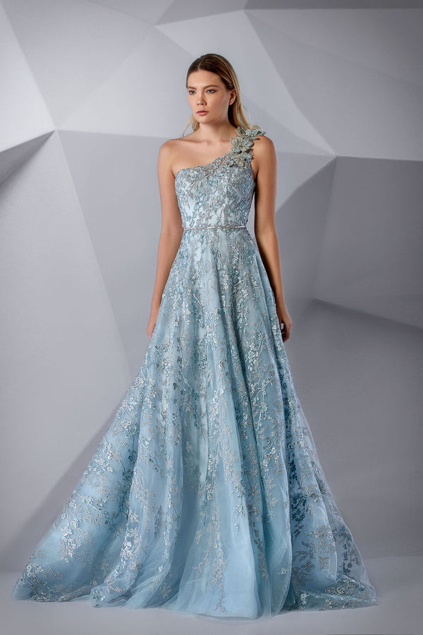 Modessa Couture M20222 Beaded Long A Line Formal Evening Dress