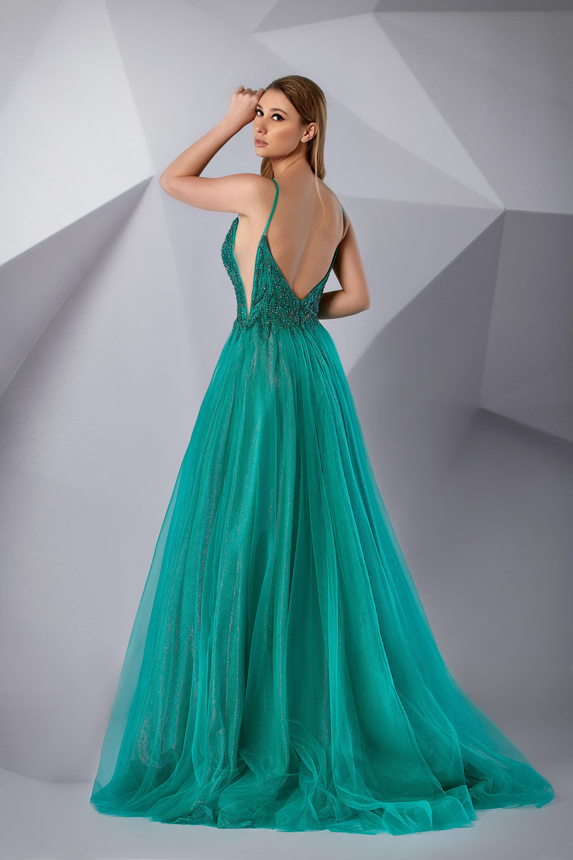 Modessa Couture M20228 Prom Long Formal A Line Evening Dress