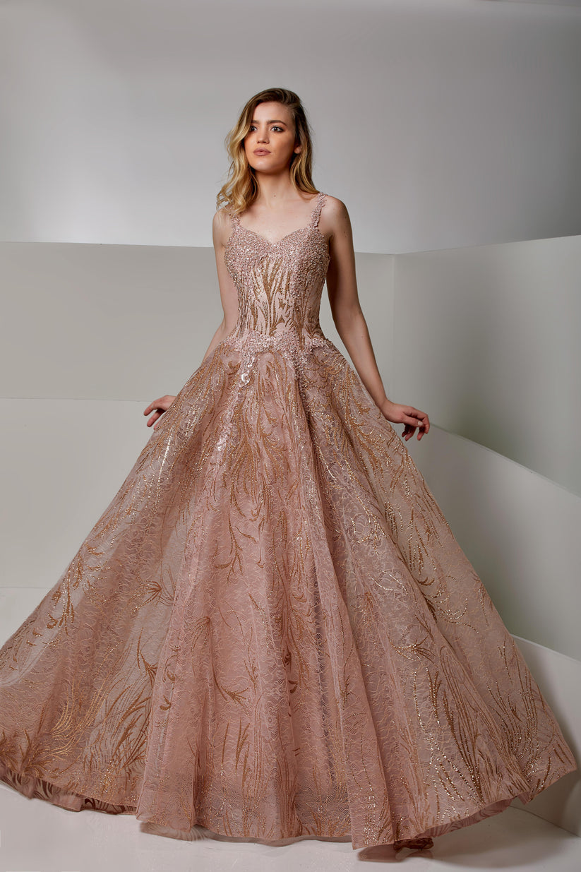 Modessa Couture M20230 Long Formal Evening A Line Dress