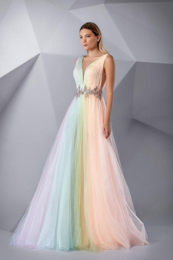 Modessa Couture M20233 Long Formal Beaded Evening Dress