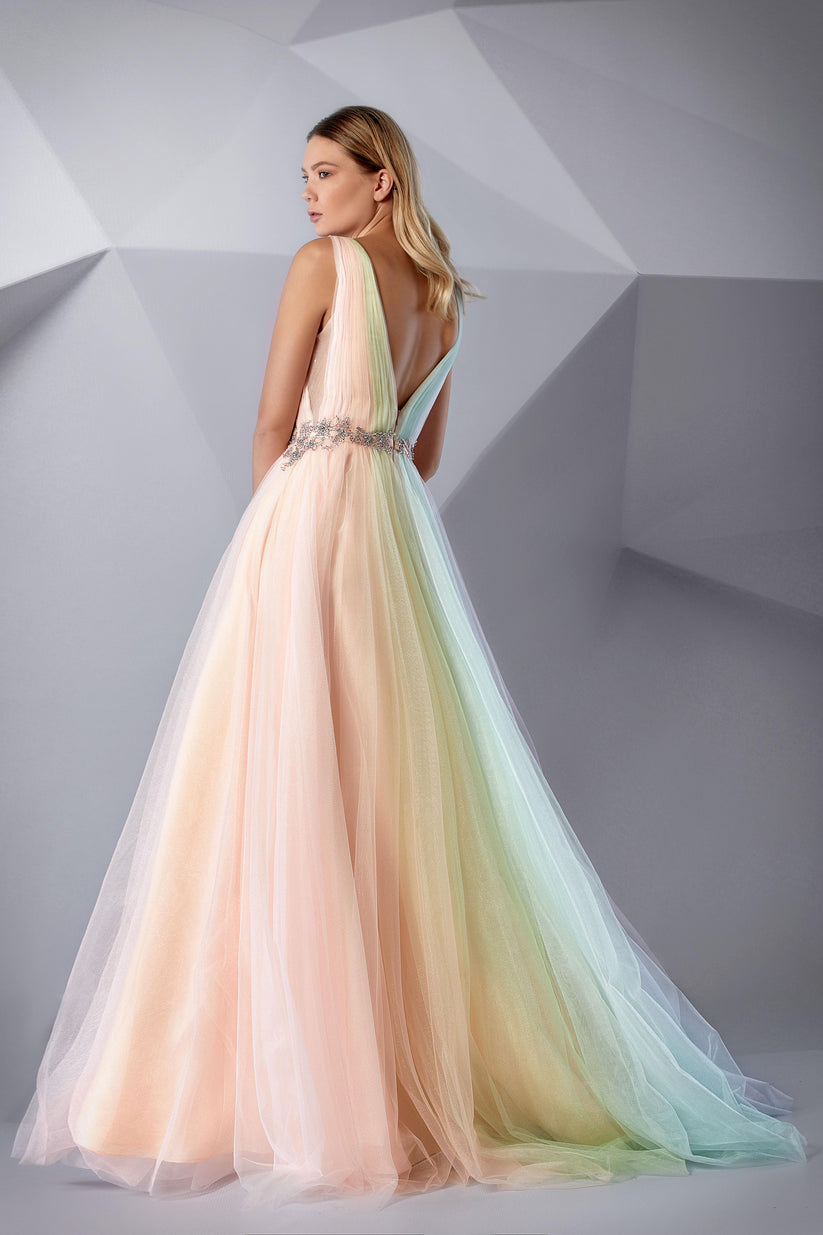 Modessa Couture M20233 Long Formal Beaded Evening Dress