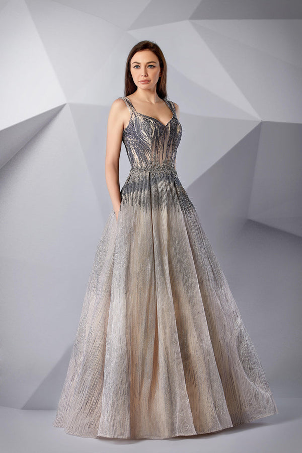 Modessa Couture M20235 Long Formal Prom Beaded Dress