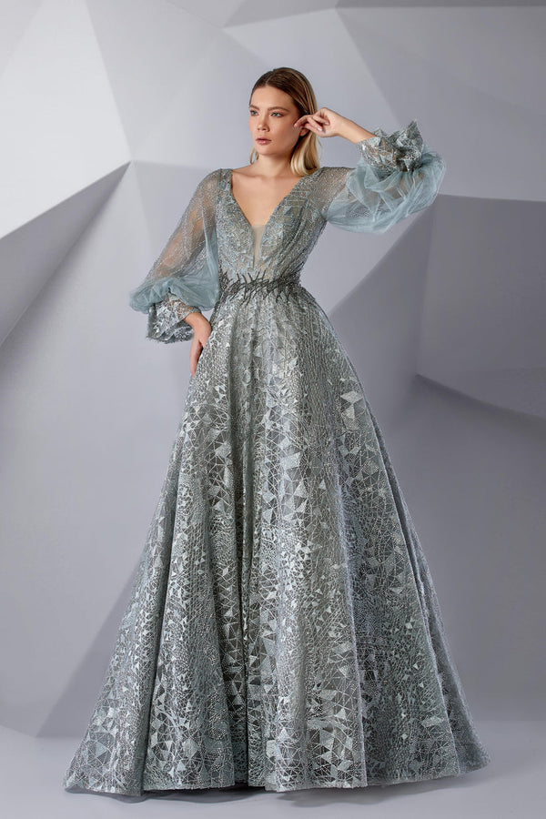 Modessa Couture M20237 Long A Line Formal Evening Dress