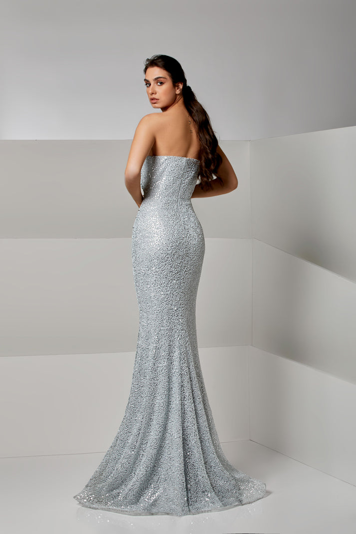 Prom Dresses Mermaid Long Formal Prom Dress Baby Blue