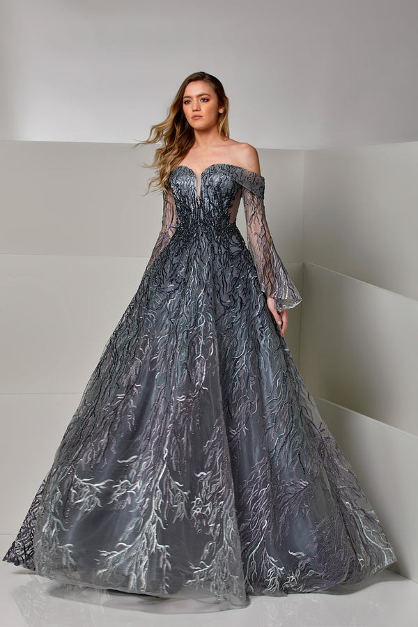 Modessa Couture M20276 Long A Line Formal Evening Dress