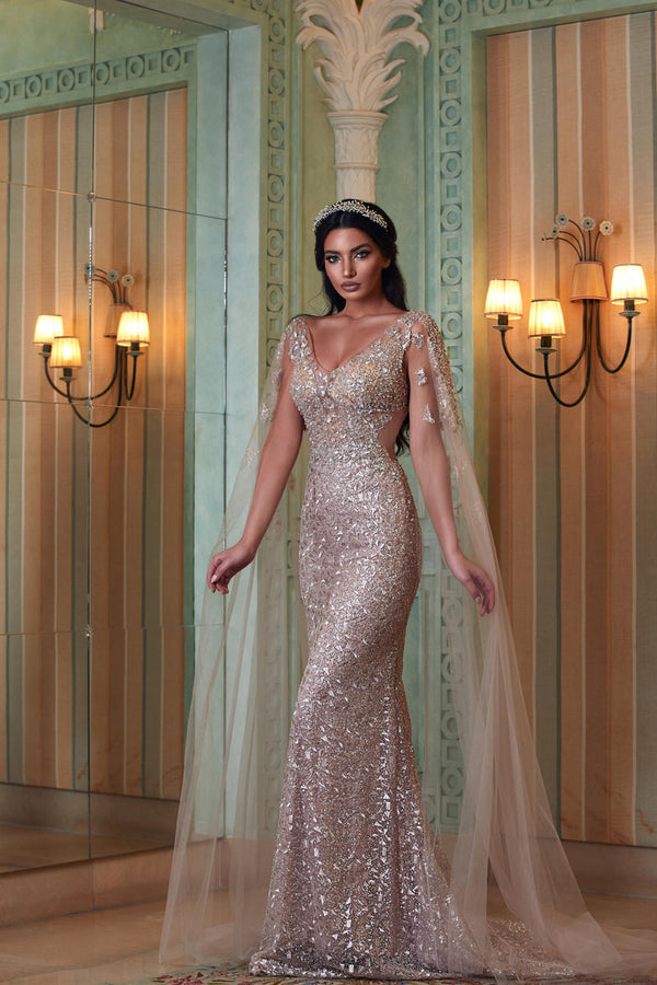 Modessa Couture M20277 Fitted Prom Long Formal Mermaid Dress