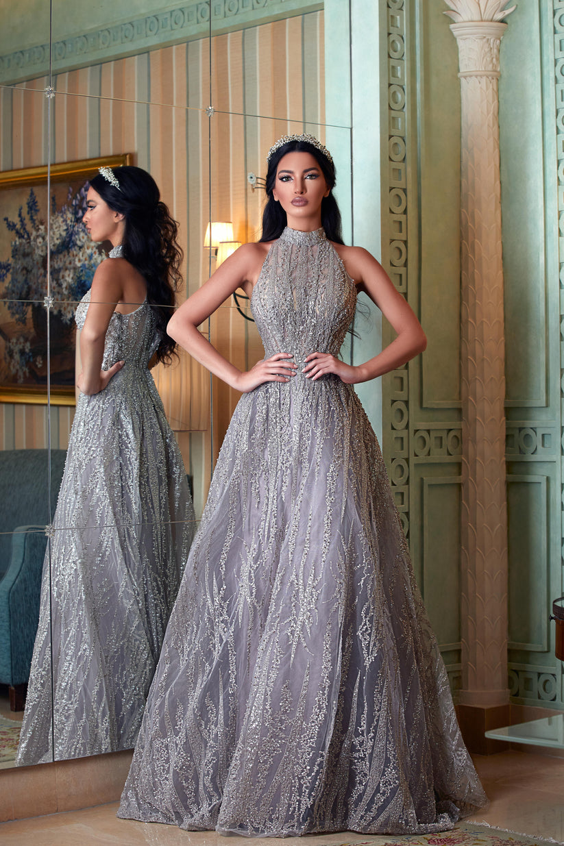 Prom Dresses Long Prom A Line Formal Gliiter Evening Dress Violet Ice