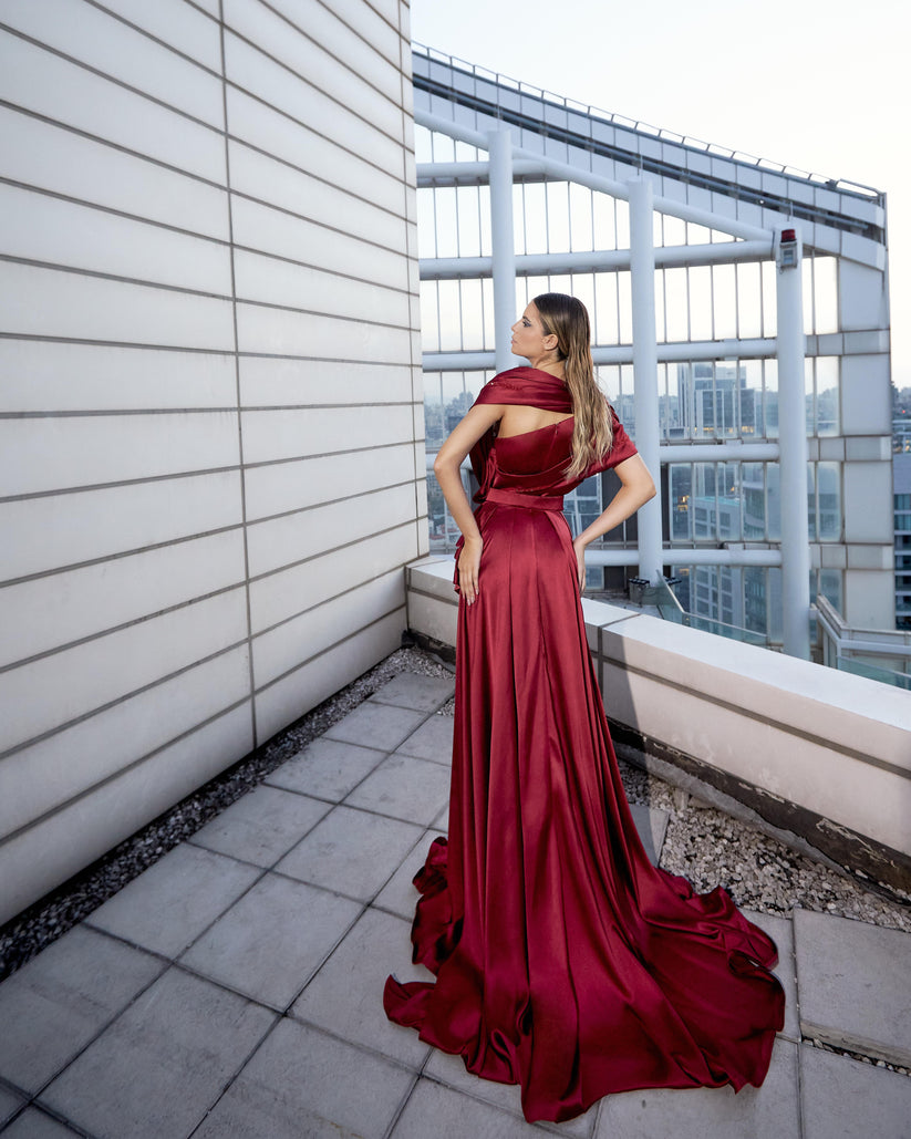 Modessa Couture M20302 Long Formal A Line Evening Dress