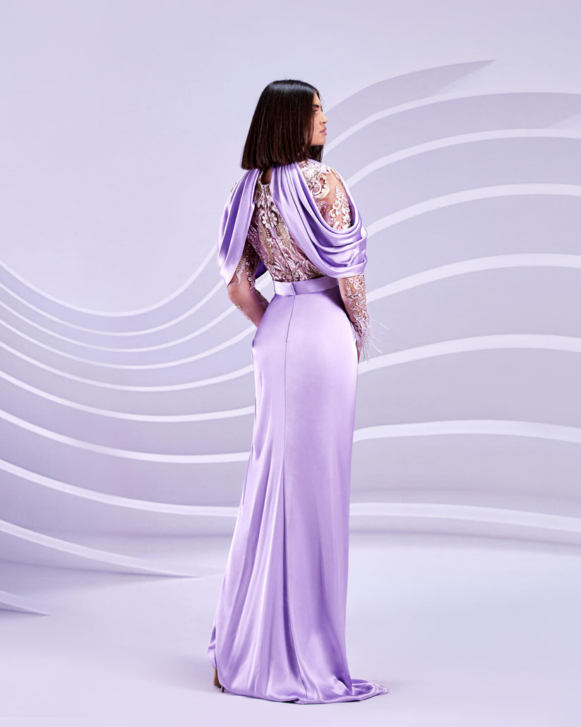 Modessa Couture M20306 High Low Layered Lace Formal Prom Dress