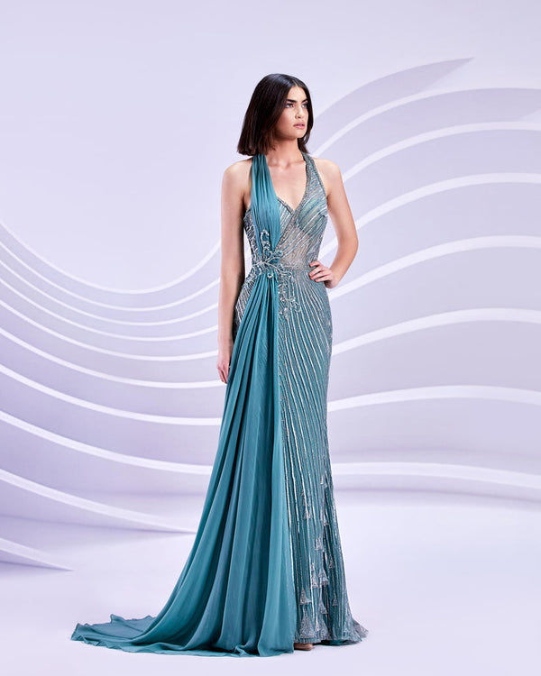 Modessa Couture M20317 Mermaid Long Formal Pattern Prom Dress