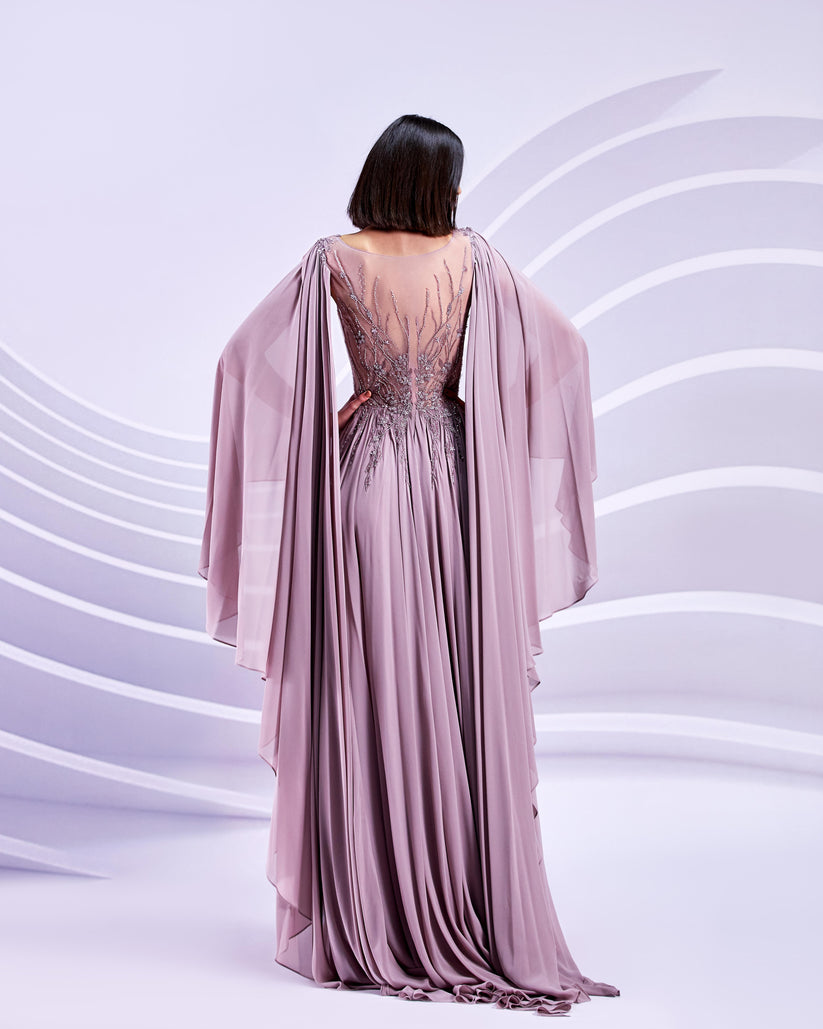 Modessa Couture M20321 Long Beaded Formal A Line Dress