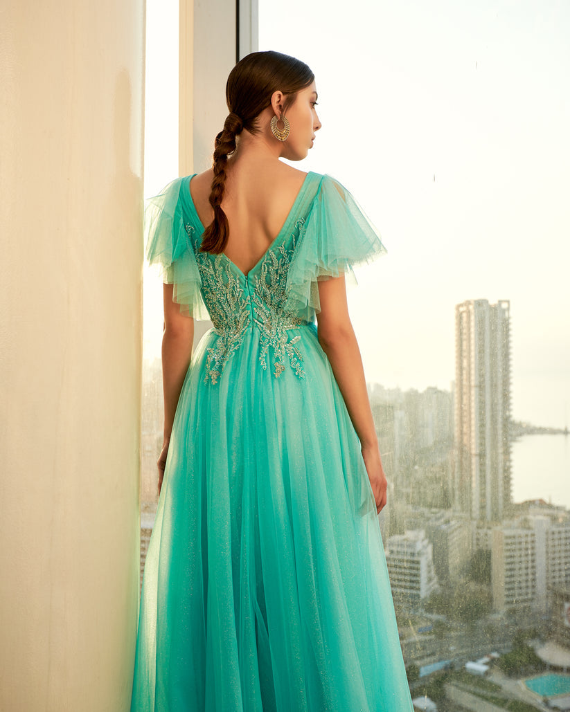Modessa Couture M20331 Long Formal Beaded Evening Dress