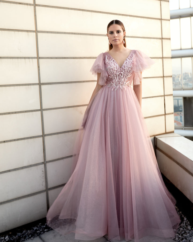 Modessa Couture M20331 Long Formal Beaded Evening Dress