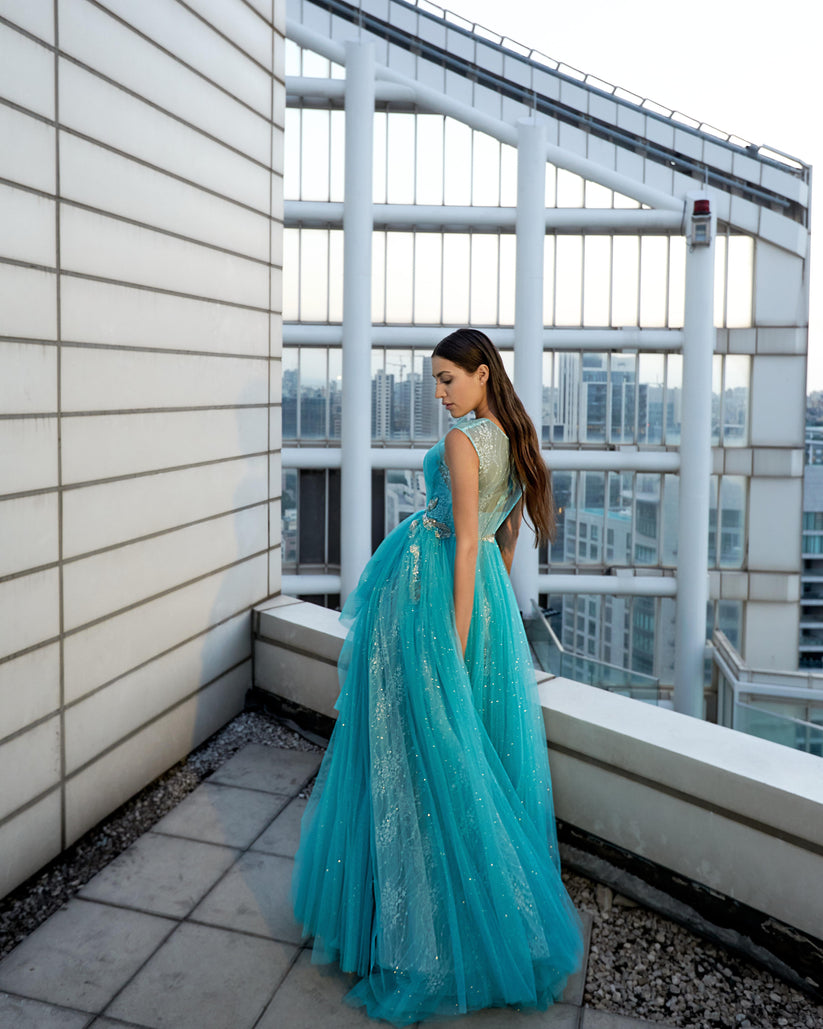 Modessa Couture M20332 Long Formal A Line Dress