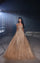 Prom Dresses Long Formal Beaded A Line Prom Dress Gold