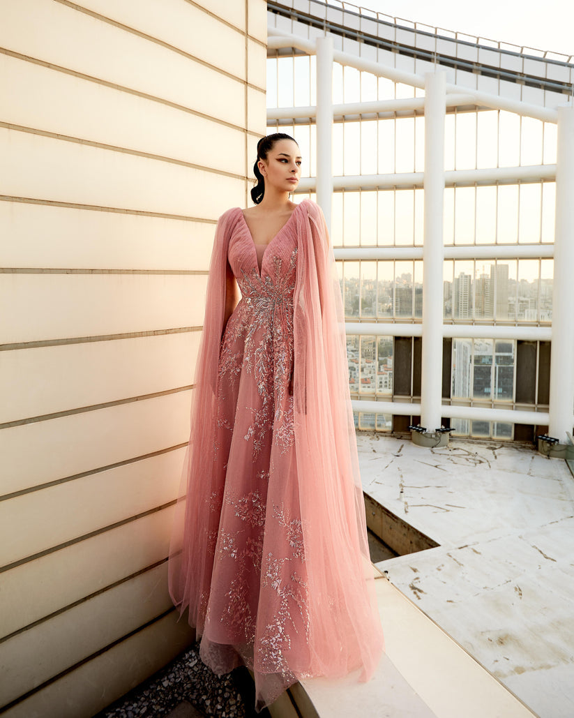 Modessa Couture M20347 Beaded Long Formal Prom Dress