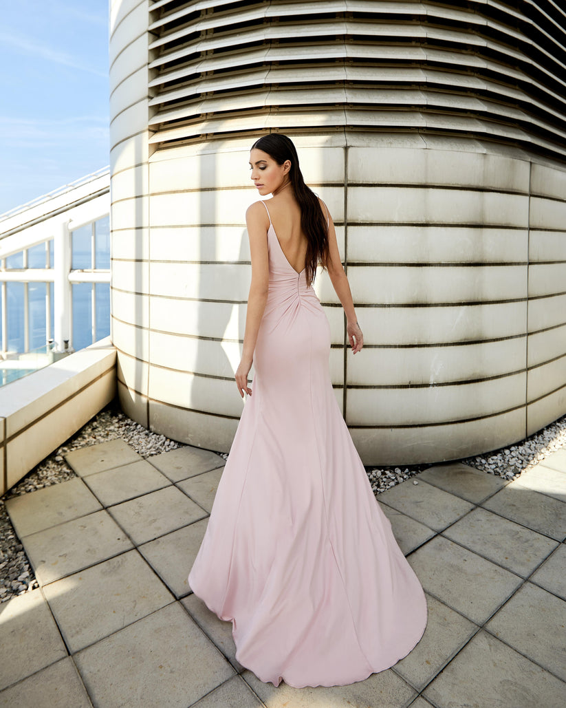 Modessa Couture M20354 Fitted Long Formal Prom Slit Dress