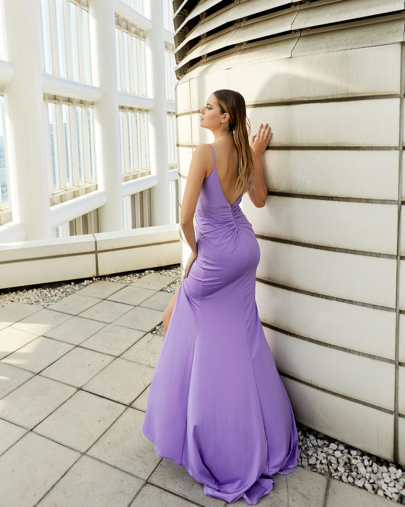Modessa Couture M20354 Fitted Long Formal Prom Slit Dress