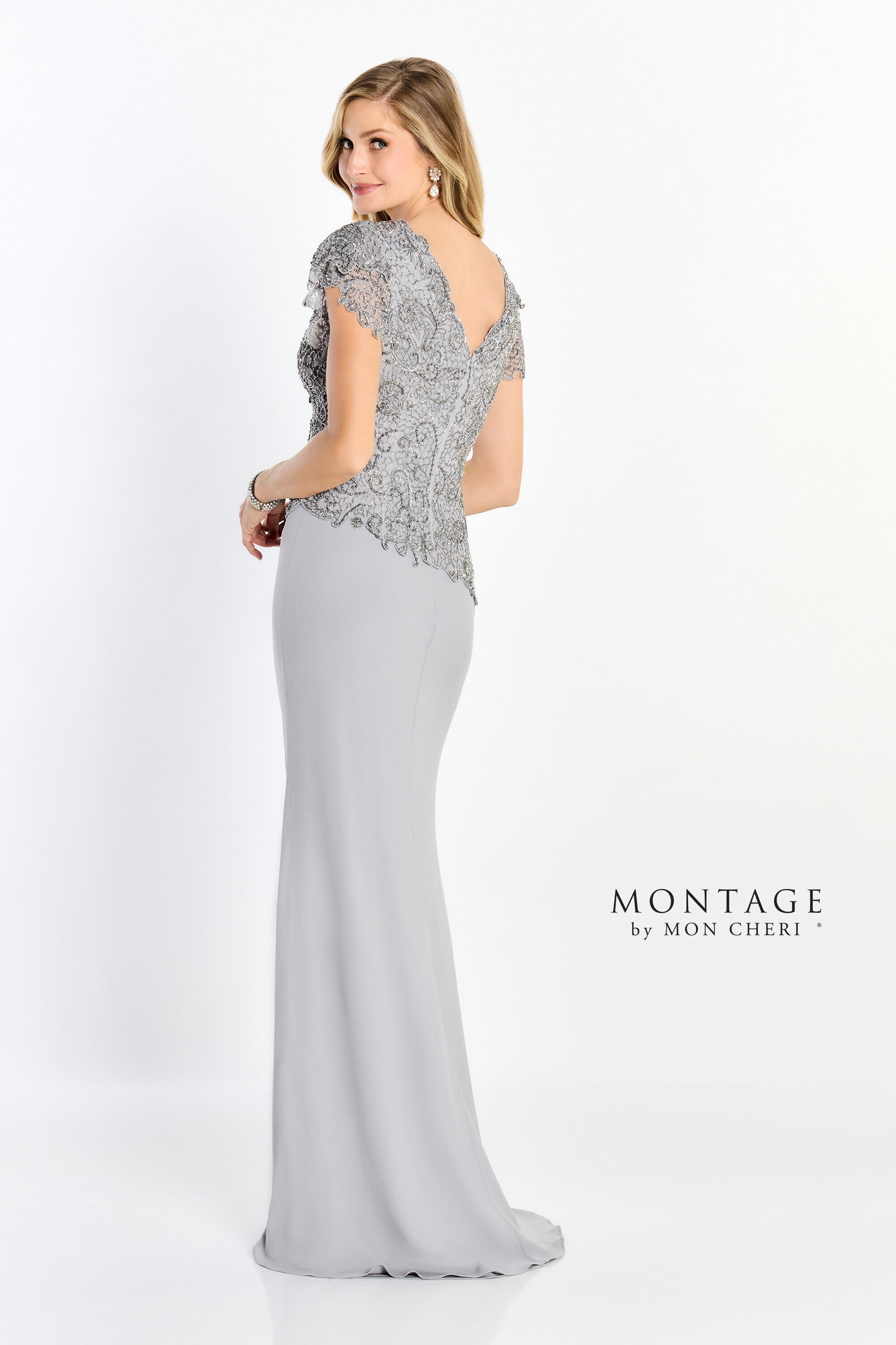 Montage M2202 Long Formal Beaded Mother of the Bride Dress