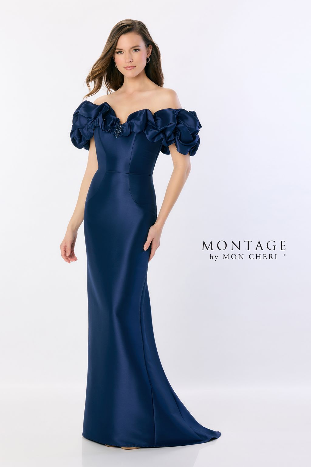 Montage M2233 Long Mermaid A Line Evening Formal Dress - Bordeaux / 16W Montage M2233 Long Mermaid A Line Evening Formal Dress - Bordeaux / 16W