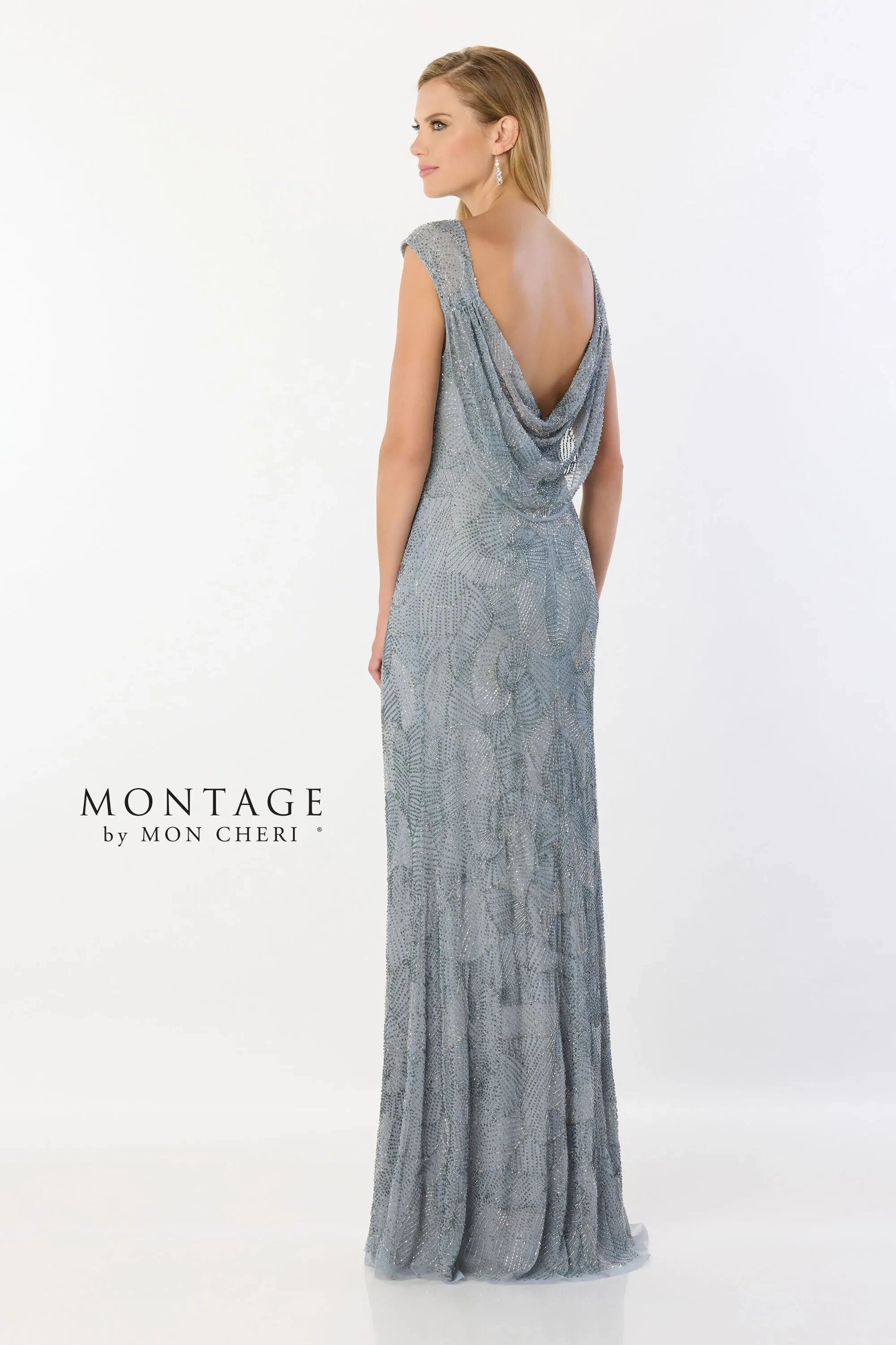 Montage M2236 Beaded Long Formal Evening Dress
