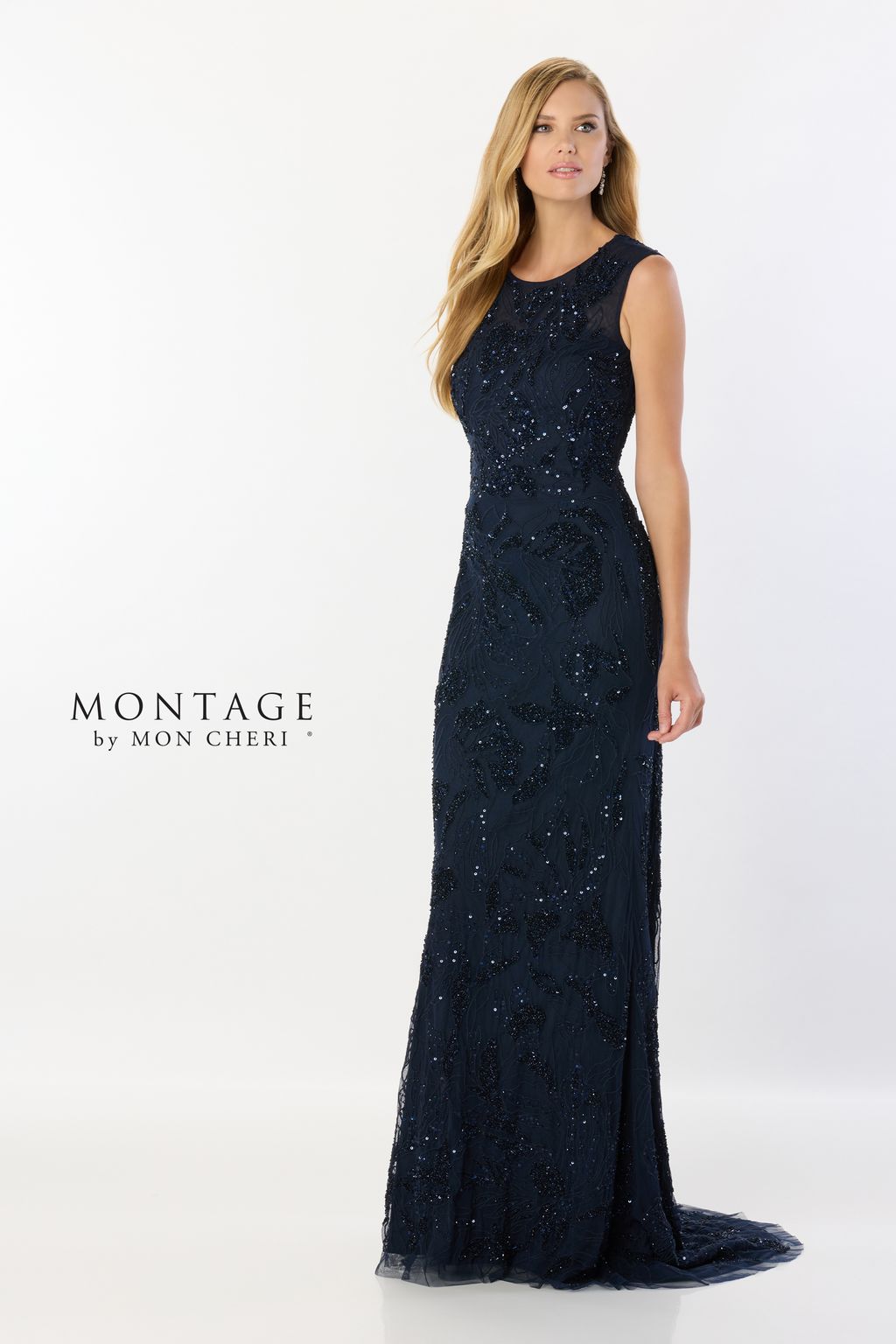 Montage M2239 Formal Long Sequin Evening Dress