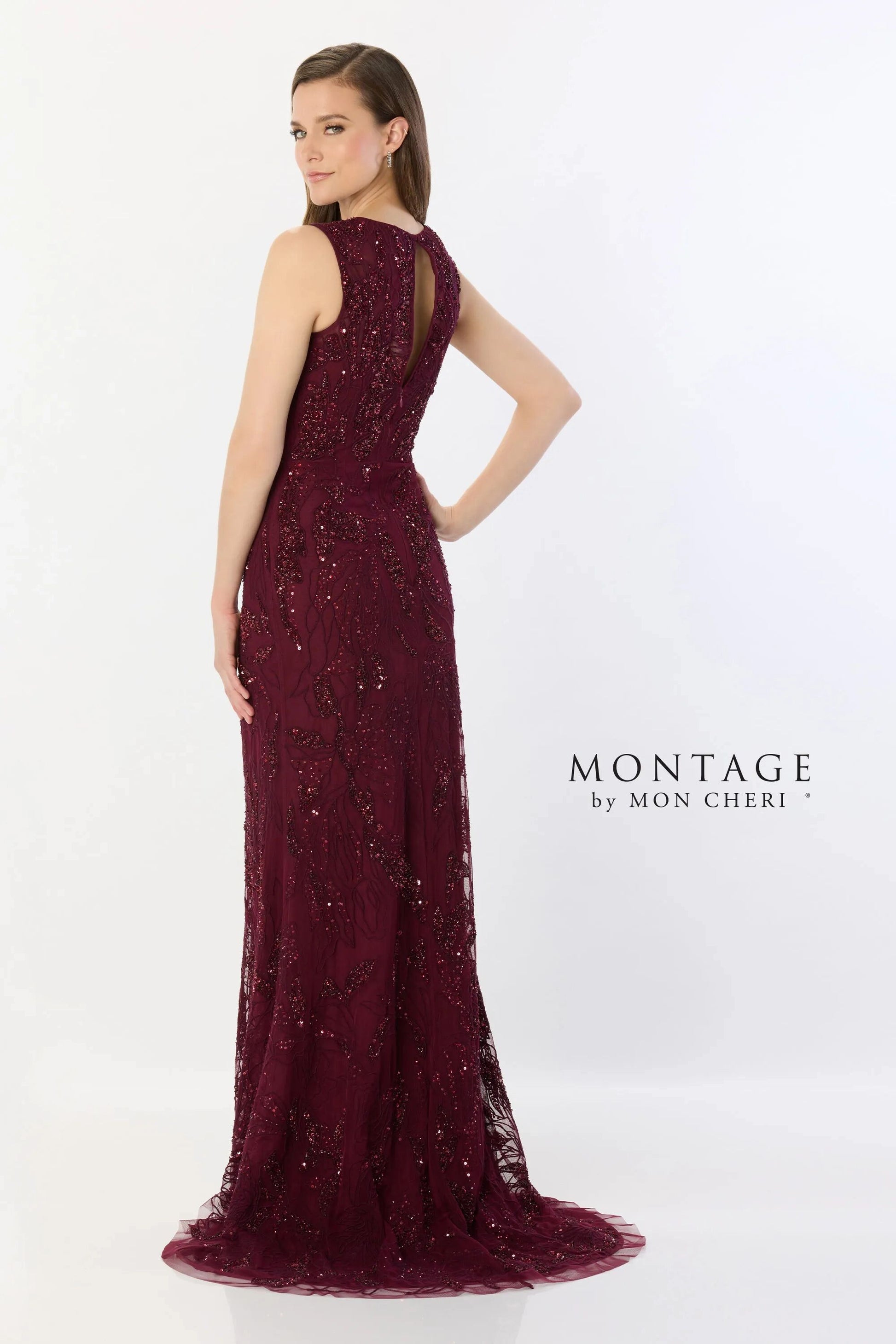 Montage M2239 Formal Long Sequin Evening Dress