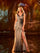 Prom Dresses Fitted Prom Slit Formal Evening Long Dress Silver