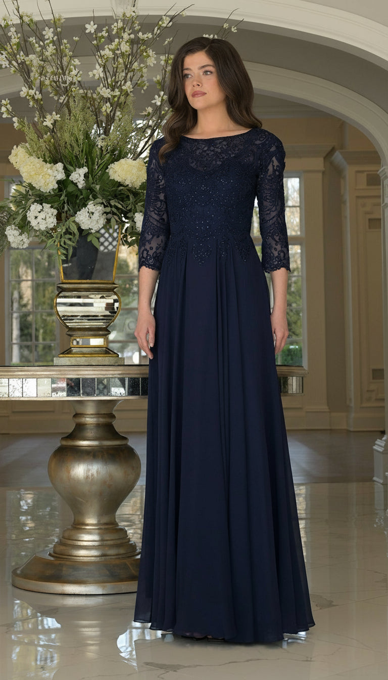 Mother of the Bride Dresses Mother of the Bride Long Formal Dress Navy