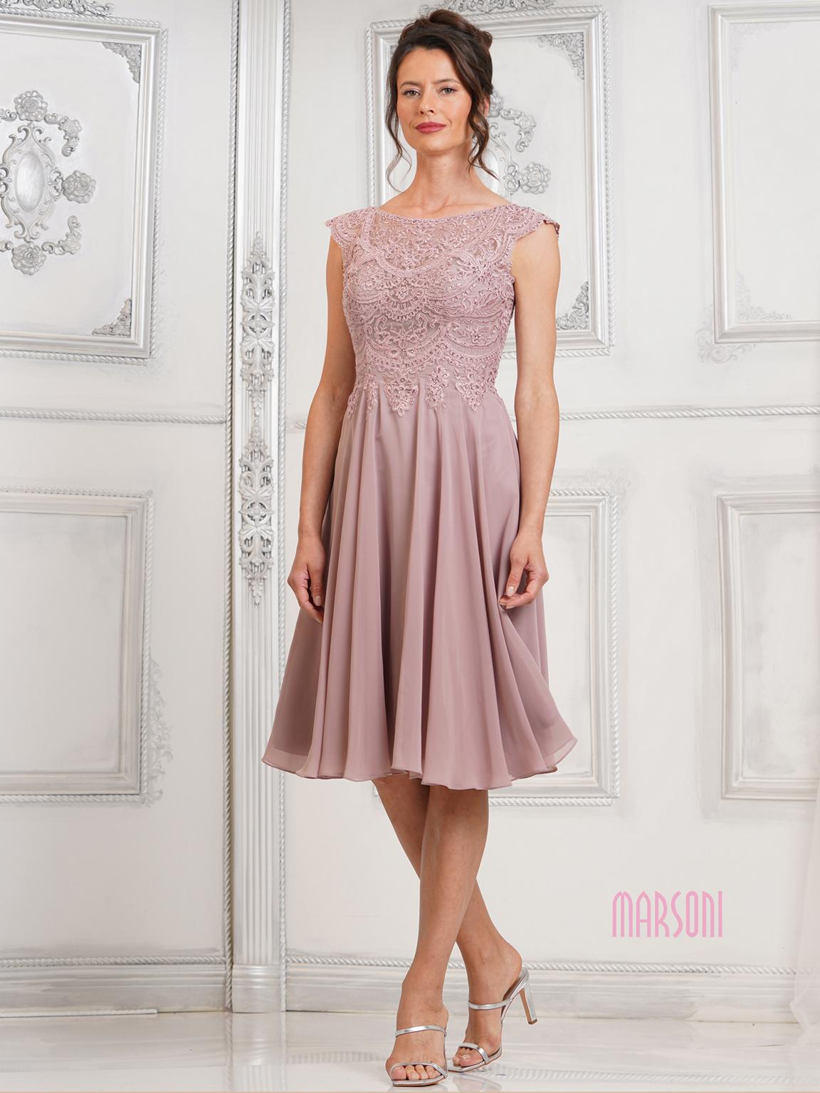 Mauve Marsoni M238S Short Cocktail A Line Formal Dress - Formal Dresses ...