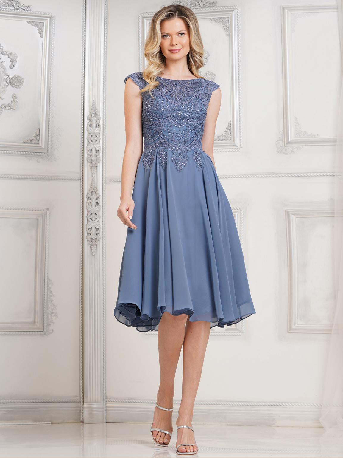 Mauve Marsoni M238S Short Cocktail A Line Formal Dress for $284.0 – The