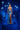 Prom Dresses Prom Long Beaded Corset Formal Slit Dress Blue/Salmon