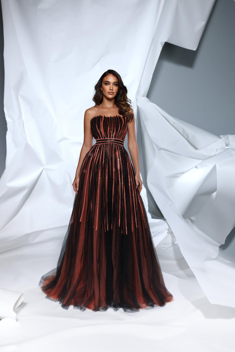 Modessa Couture M24625 Prom Formal Long A Line Evening Dress