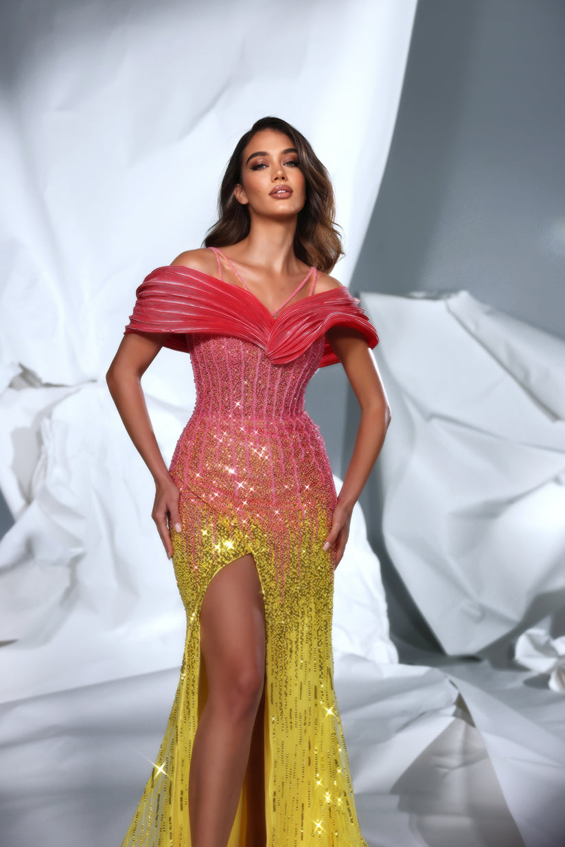 Modessa Couture M24633 Prom Formal Long Mermaid Evening Dress