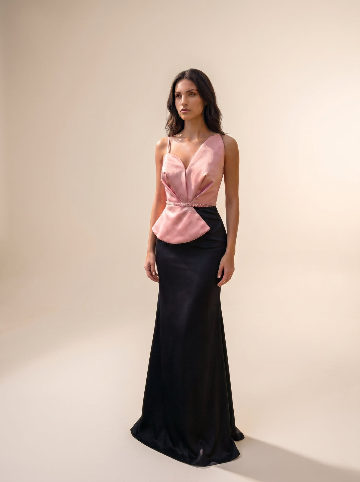 V-Neck Sleeveless Floor-Length Formal Mermaid Modessa Couture 26715
