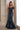 Formal Dresses Pleated Long Formal Ruffle Evening Gown Navy Blue