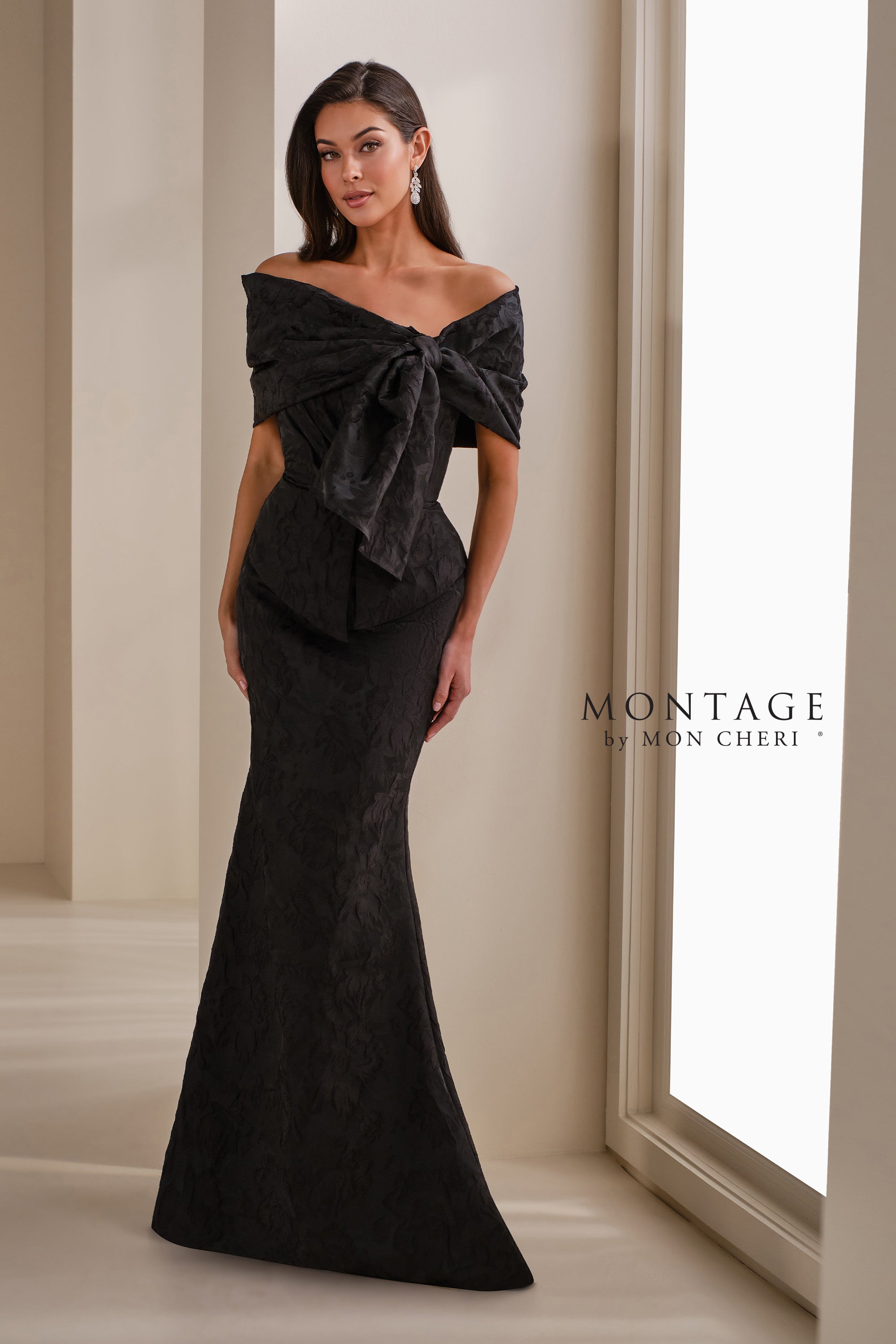 Formal Dresses Mermaid Long Formal Floral Evening Gown Black