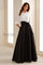 Mother of the Bride Dresses Pleated Long Mother of the Bride A Line Formal Dress White/Black
