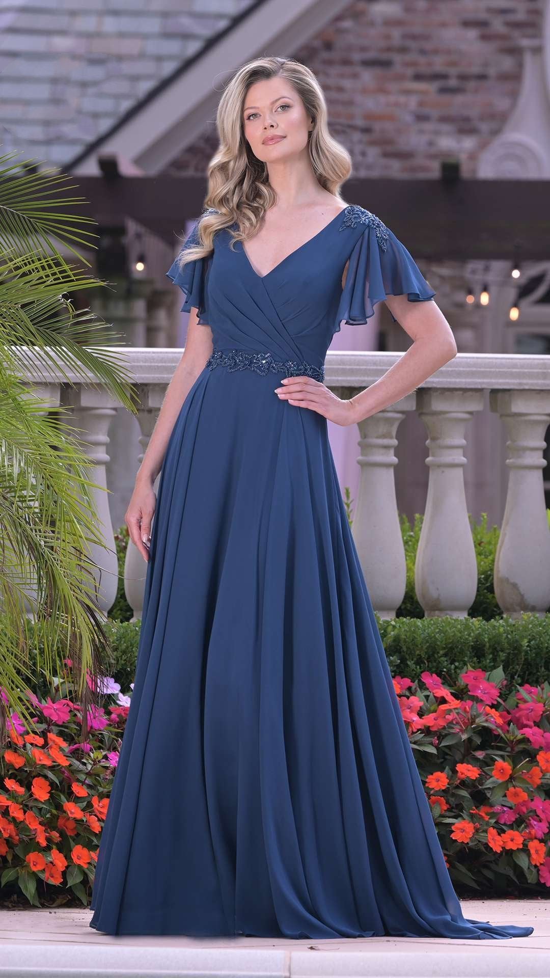 Marsoni M328 Modest A Line Long Formal Mother of the Bride Dress - Eggplant / 10 Marsoni M328 Modest A Line Long Formal Mother of the Bride Dress - Eggplant / 10