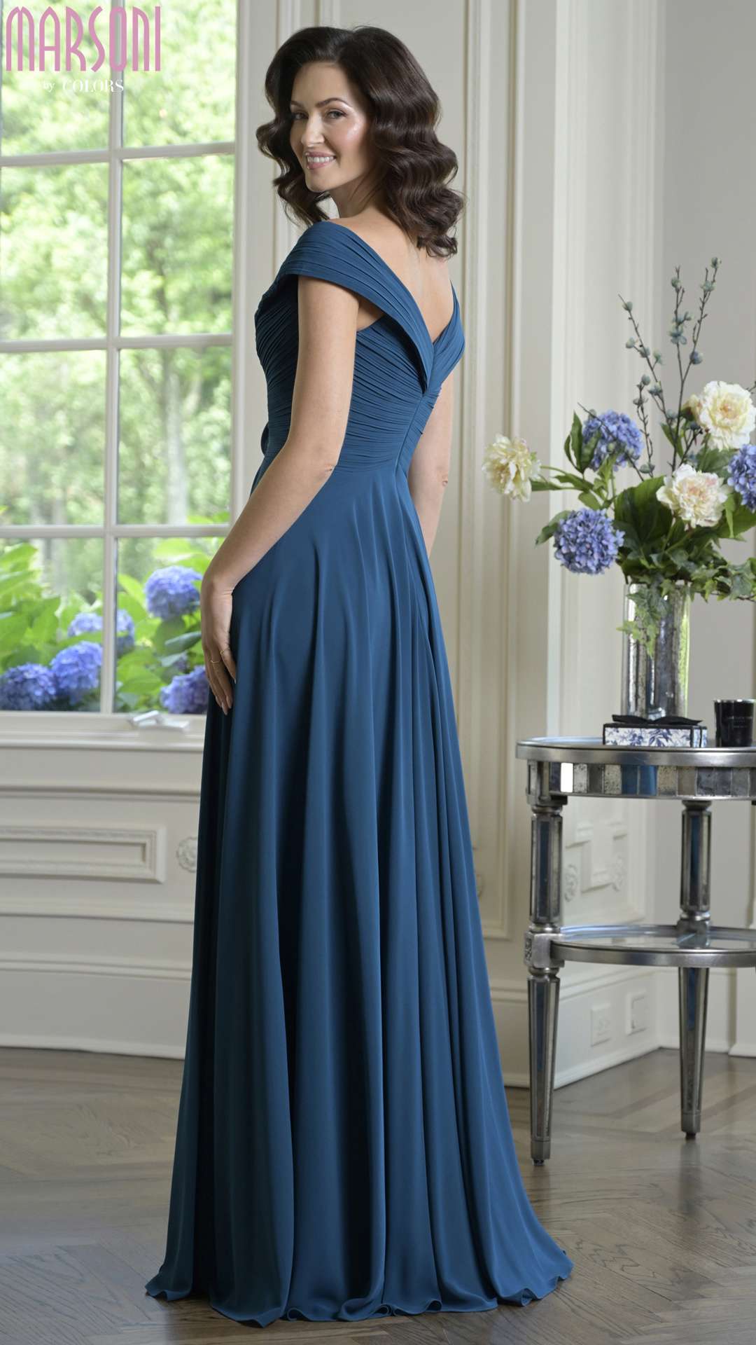 Formal Dresses Long 3D Floral Prom Ruffle Formal Dress Teal