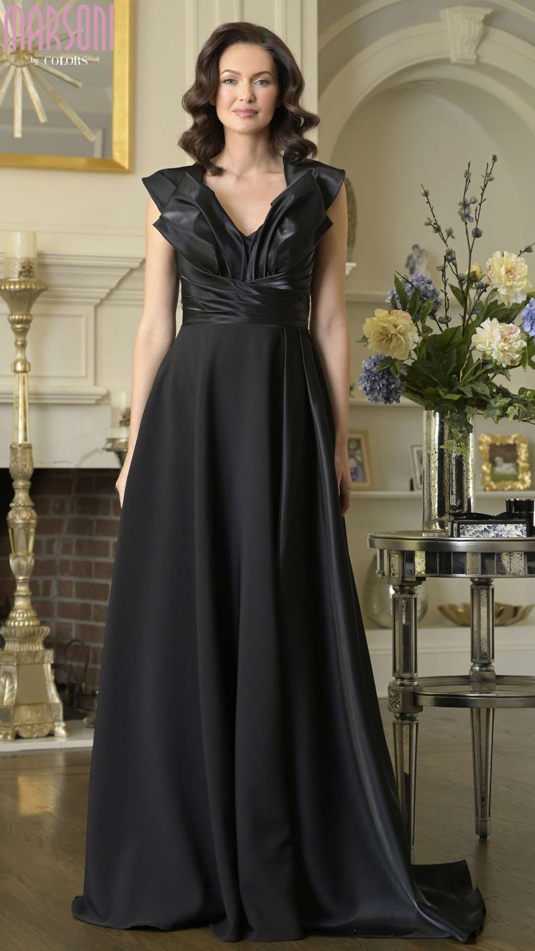 Formal Dresses Long Prom Ruffle A Line Formal Dress Black Black