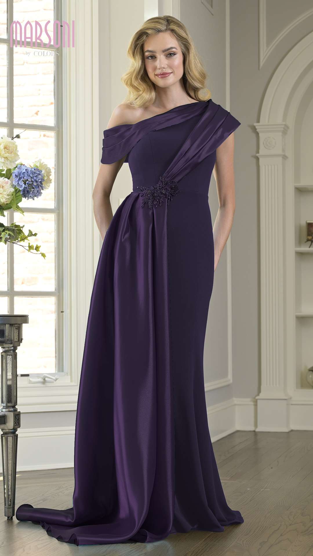 Marsoni M346 Long Formal Dress Eggplant / 22 Marsoni M346 Long Formal Dress Eggplant / 22