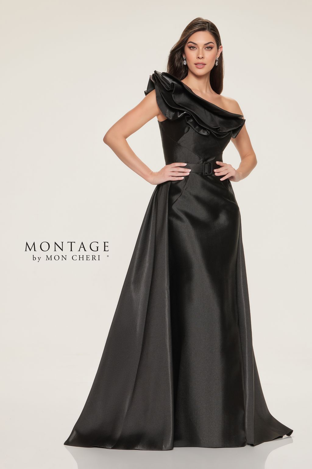 Montage M844 Mermaid Long Evening Formal Dress - Black / 20 Montage M844 Mermaid Long Evening Formal Dress - Black / 20